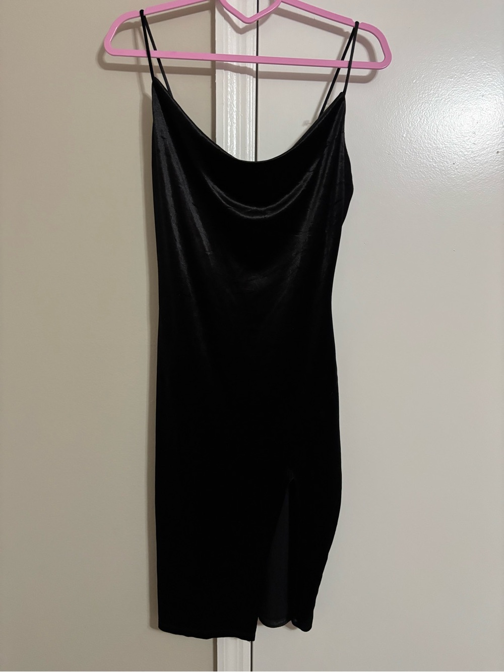 Windsor Black Cowl Neck Mini Slip Dress